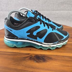 Nike Air Max 2 Fitsole Black Blue Womens Running‎ Shoes Sneaker Size 6.5